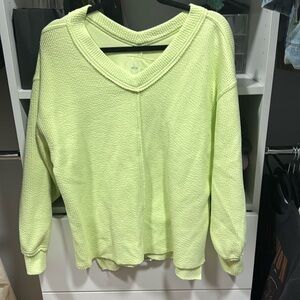 Aerie Wonder Textured V Neck